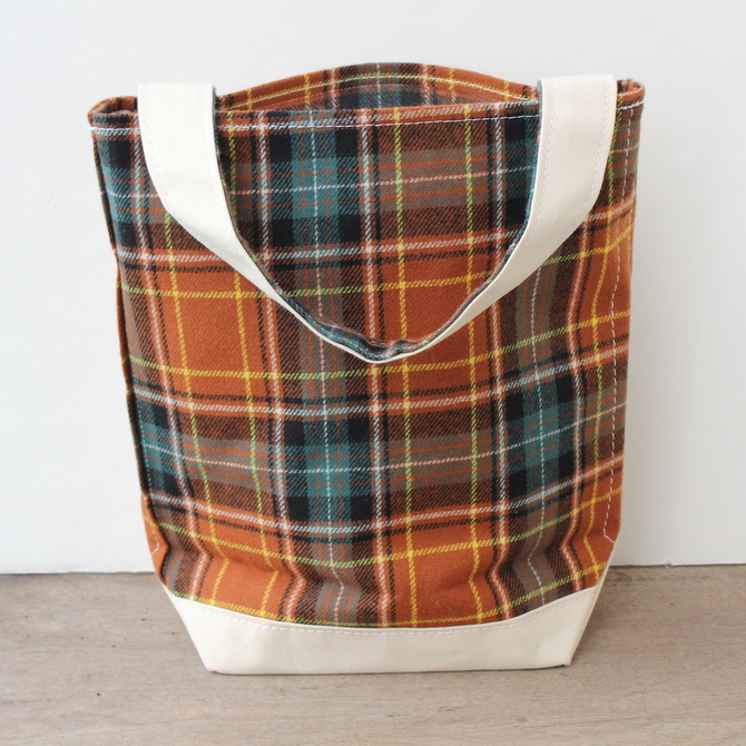 TEMBEA(テンベア)BAGUET TOTE S(WOOL BROWN CHECK)【K】(4)