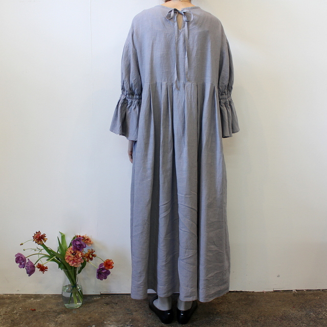GASA*(ガサ) 【20SS】黒豆さん Gathered sleeves dress_11201-03111-B-F【K】(4)