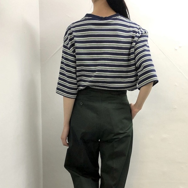 LENO&Co.(リノアンドコー) /【20SS】MULTI BORDER BIG T-SHIRT_H2001-CS004【K】(4)