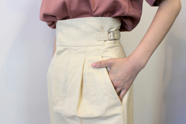 【30% off sale】YLÉVE(イレーヴ) 【20SS】C/L TWILL SKIRT(2色展開)_168-013008【K】(4)