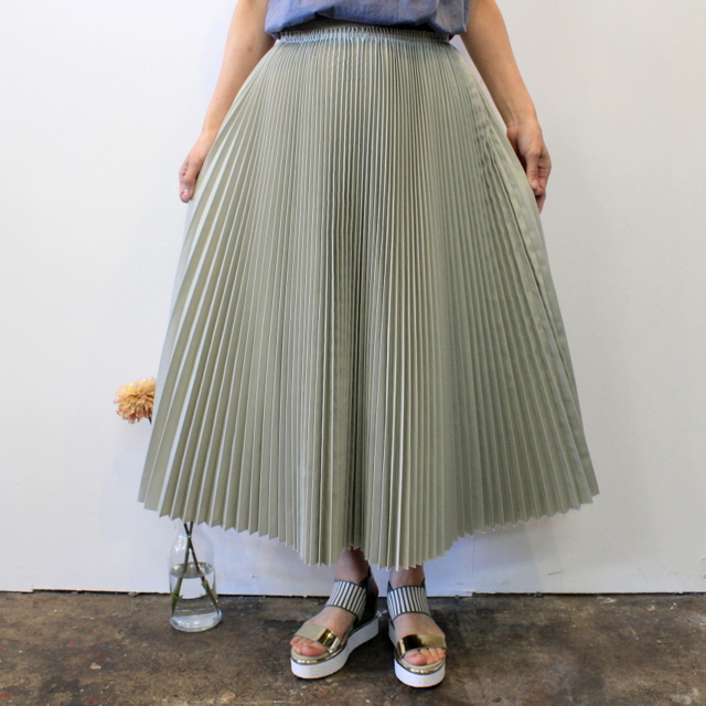 【30% off sale】YLÉVE(イレーヴ) 【20SS】CHINO PLEATS SKIRT_168-0130567【K】(4)