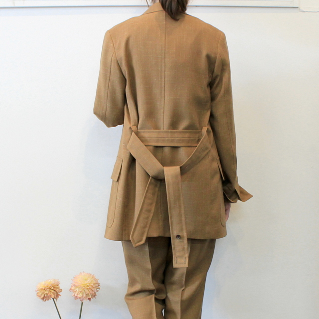 AURALEE(オーラリー) 【20SS】WOOL CUPRA LINEN CLOTH JACKET_A20SJ04CL【K】(4)