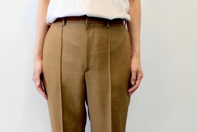 AURALEE(オーラリー) 【20SS】WOOL CUPRA LINEN CLOTH SLACKS_A20SP05CL【K】(4)