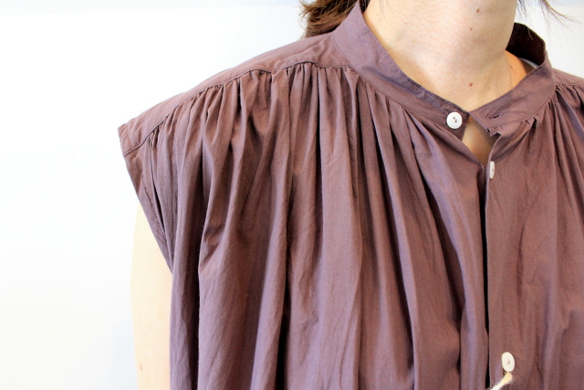 TOUJOURS(トゥジュー)【20SS】Pleated Sleeveless Shirt Dress_MM32ND03【K】(4)