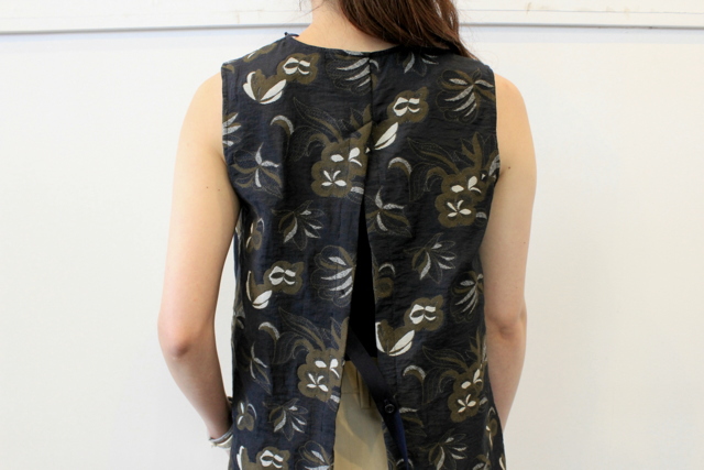 【30% off sale】YOKE(ヨーク)【20SS】BACK SLIT JACQUARD TOPS_YKL20SS0009BL-K【K】(4)