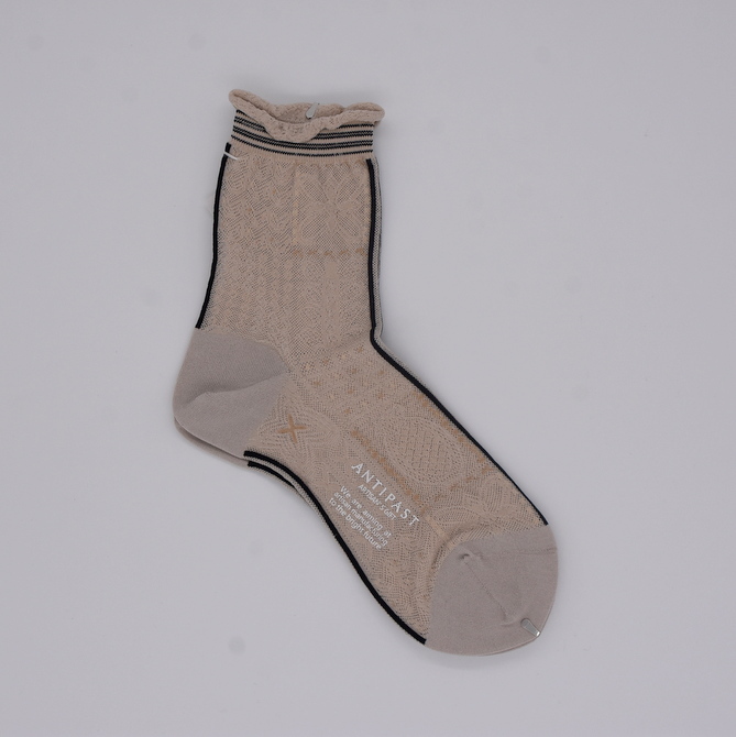 ANTIPAST (アンティパスト)/ BLOCK LACE SOCKS (2色展開) (4)