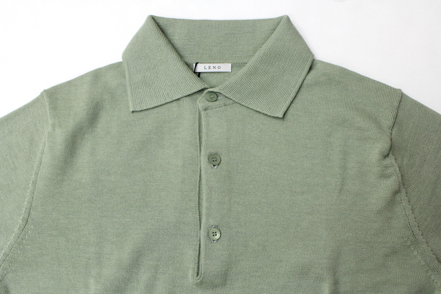 LENO&Co.(リノアンドコー) 【20SS】COTTON SILK KNIT POLO(2色展開)_L2001K002【Z】(4)