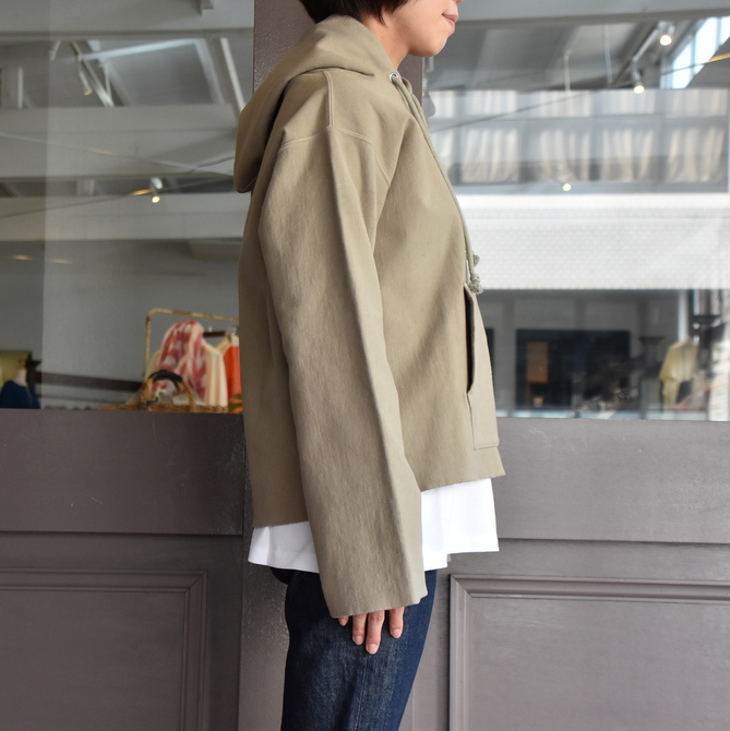 AURALEE(オーラリー) SUPER MILLED SWEAT CUT-OFF P/O PARKA #A20AP04SM(4)