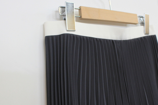 Graphpaper(グラフペーパー)【20 AW】Satin Long Pleats Skirt(2色展開)_GL203-40006【K】(4)