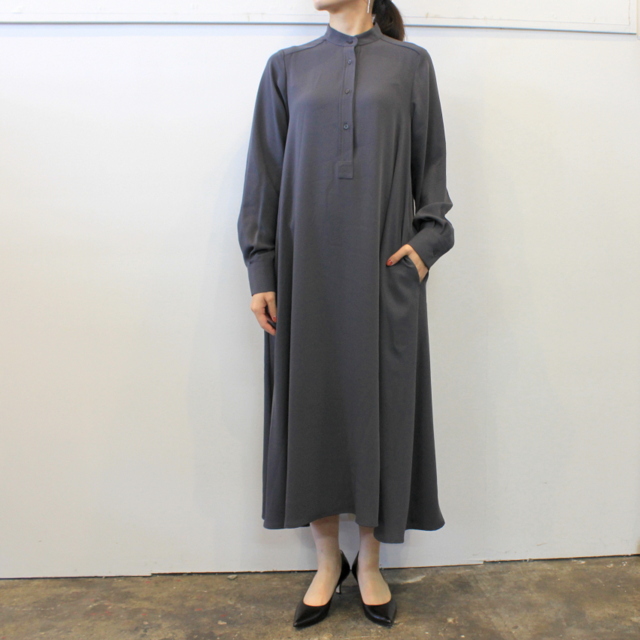 Graphpaper(グラフペーパー)【20 AW】Satin Band Collor Dress(2色展開)_GL203-60125B【K】(4)