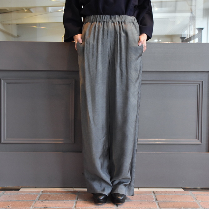 YLÉVE(イレーヴ) VISCOSE CHECK TROUSERS #168-0240021(4)