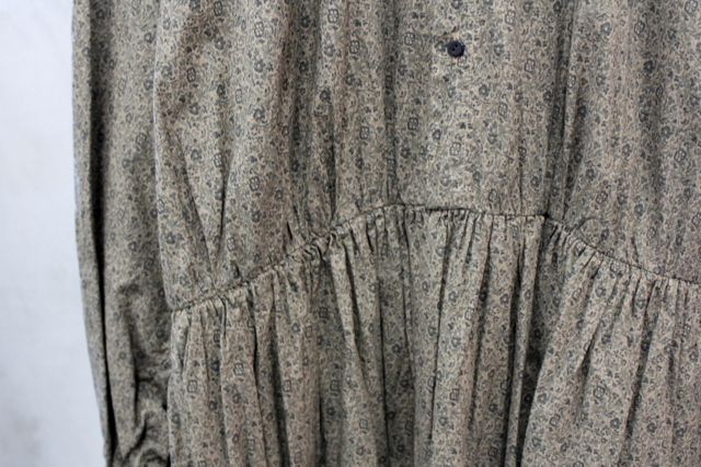 TOUJOURS(トゥジュー)【20AW】Classic Floral Print Gathered Dress_MM33FD01【K】(4)
