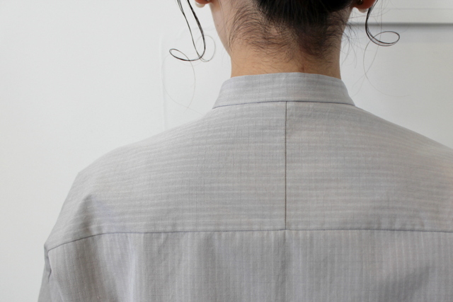 AURALEE(オーラリー)【21SS】WASHED FINX RIPSTOP CHAMBRAY HALF SLEEVED SHIRTS_A21SS06FL【K】(4)