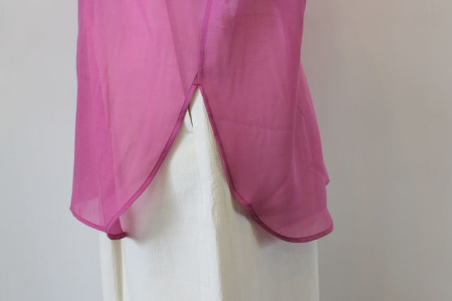AURALEE(オーラリー)【21SS】WOOL RECYCLE POLYESTER SHEER CLOTH SHIRT(2色展開)_A21SS01RM【K】(4)