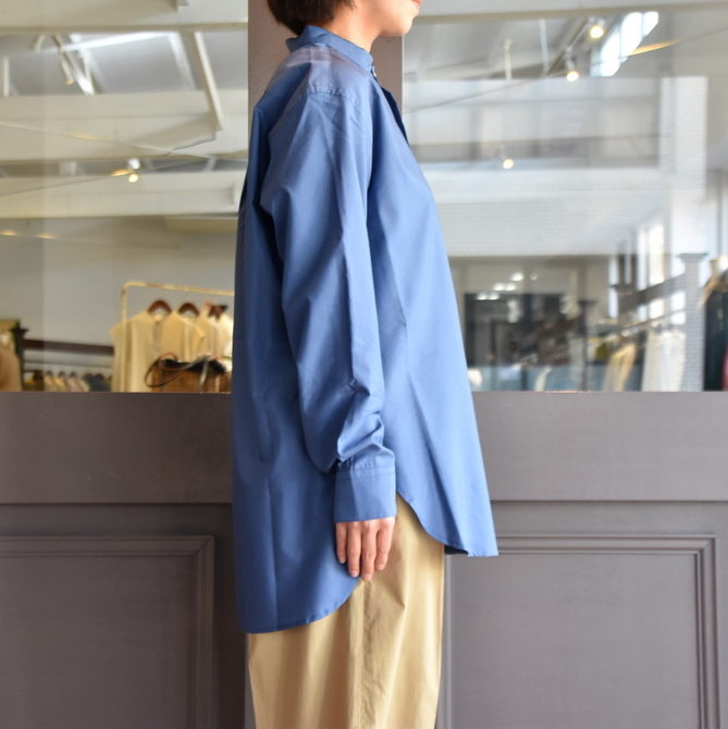 CristaSeya(クリスタセヤ)/ SILK AND COTTON MAO SHIRT #08DA-SC-BL(4)