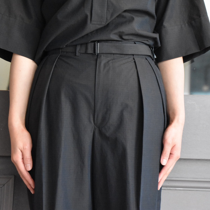 AURALEE(オーラリー)WADHED FINX RIPSTOP CHAMBRAY BELTED PANTS #A21SP07FL(4)