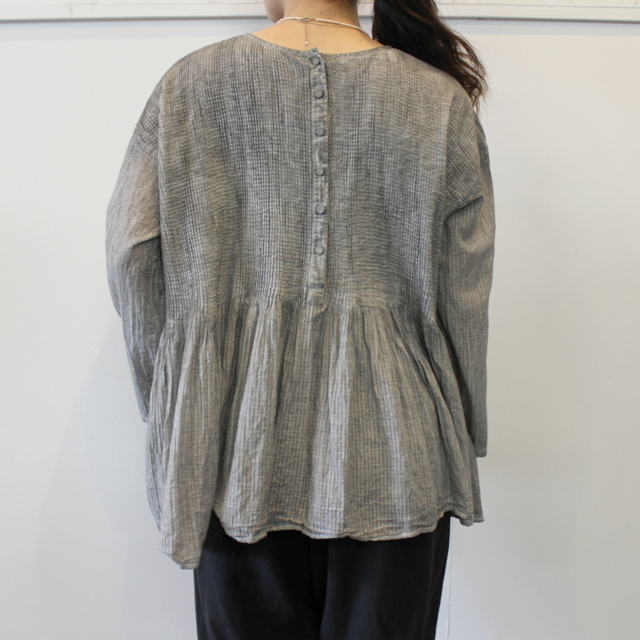 maison de soil(メゾンドソイル) MINI PINTUCK BLOUSE_NMDS21171【K】(4)