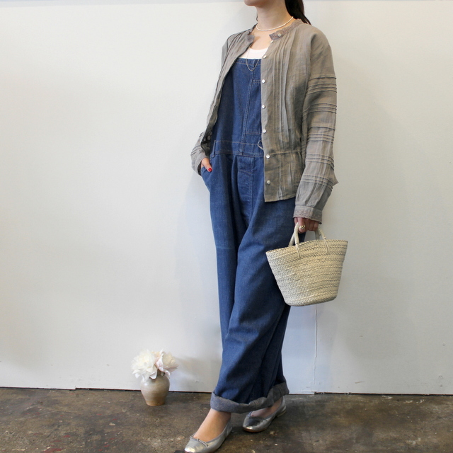maison de soil(メゾンドソイル) LACE PINTUCK 2WAY SHIRT_NMDS21151【K】(4)