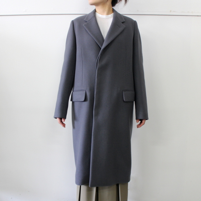 AURALEE(オーラリー) DOUBLE CLOTH LIGHT MELTON CHESTERFIELD COAT_A21AC03LM【K】(4)