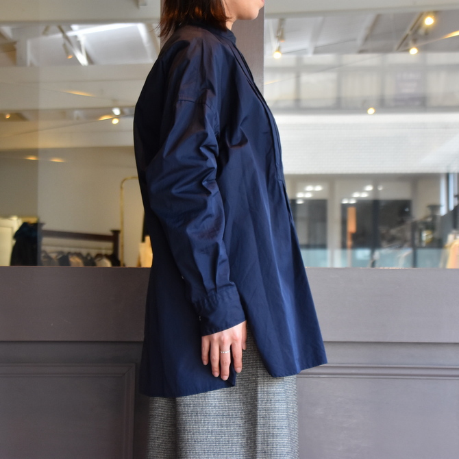 TOUJOURS(トゥジュー) Back Button Tucked bosom Long Shirt #MM35AS04(4)