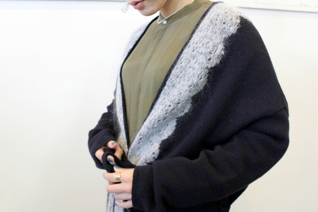 GASA*(ガサ) 雪を纏う レースロングカーディガン_13213-13305【K】(4)