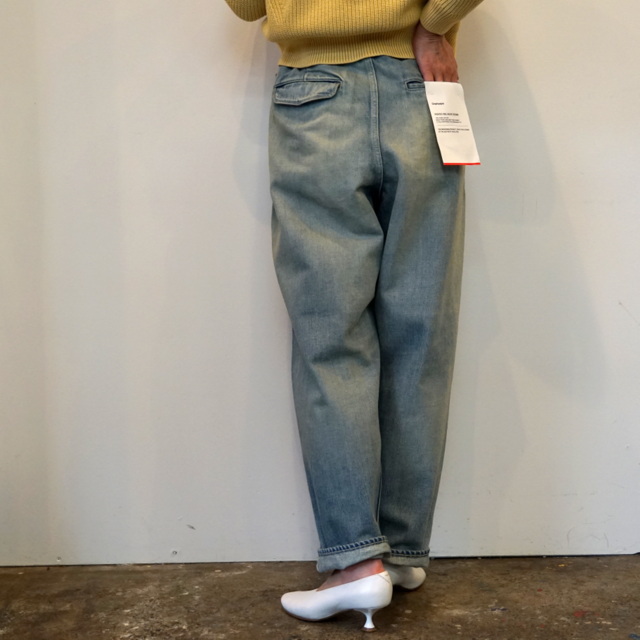 Graphpaper(Oty[p[) Selvage Denim Two Tuck Tapered Pants_GU231-40106LB(4)