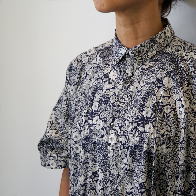 TOUJOURS(gDW
[) / SHORT SLEEVE CLASSIC GATHERED DRESS#YM38FD01(4)