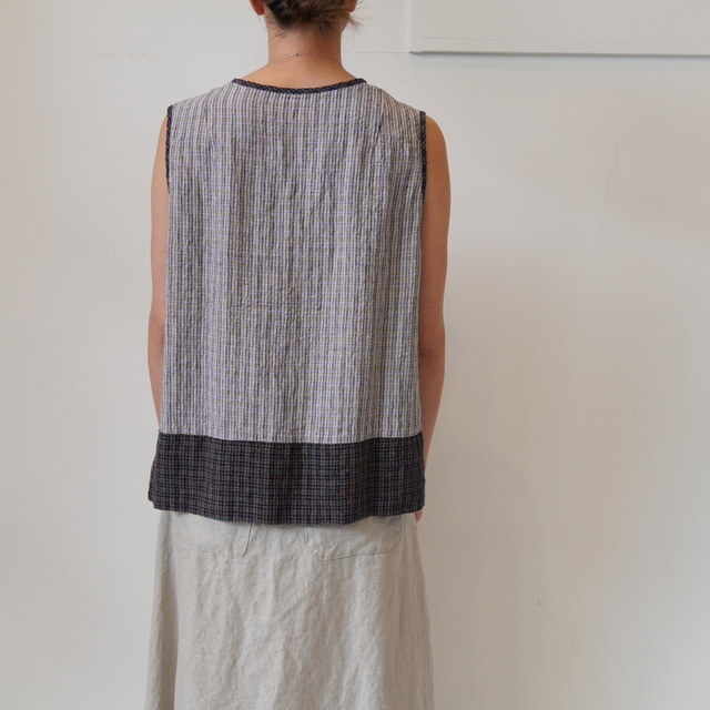 SARAH(サラ) SIMONE MINI CHECK LINEN S/ #C52999(4)