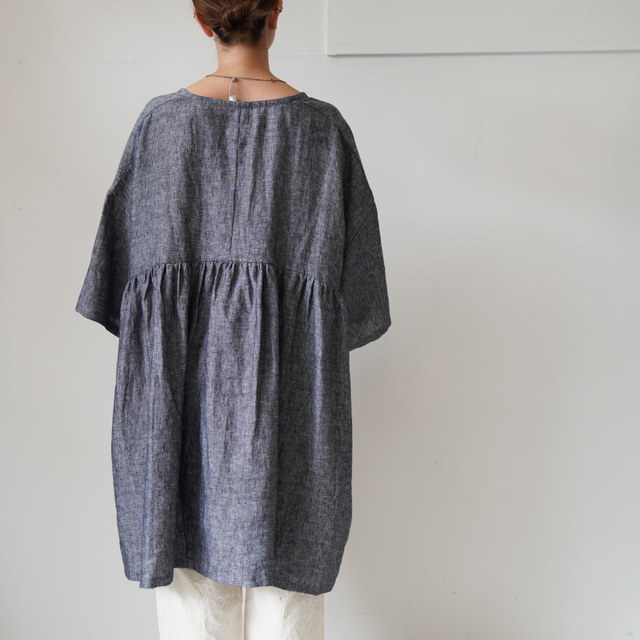 Worker's Nobility(ワーカーズ ノビリティ) VネックチュニックOP #PAINTERSHIRTS(4)
