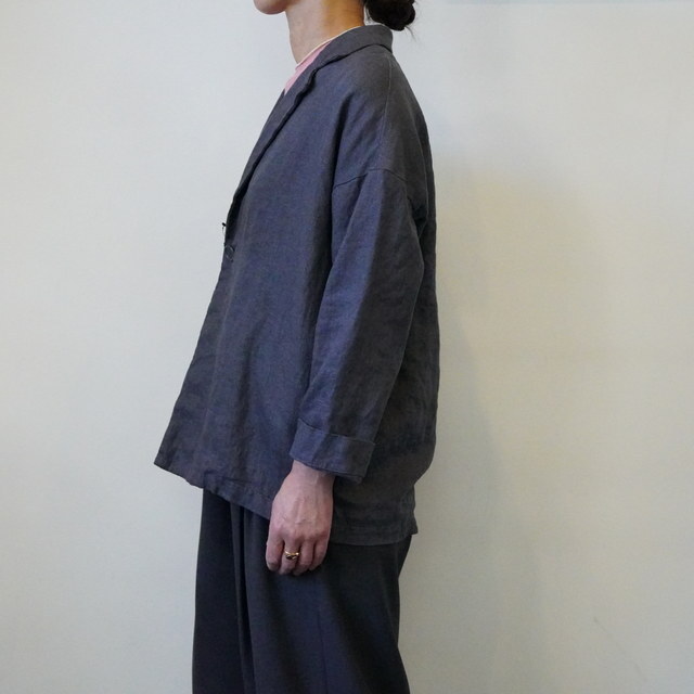 TRAVAIL MANUEL(トラバイユマニュアル) フレンチリネンツイル ラスティックJKT#4013-51(4)