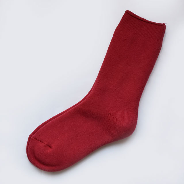 YAECA(ヤエカ) COTTON ソックス (WHITE / RED / NAVY)(5)