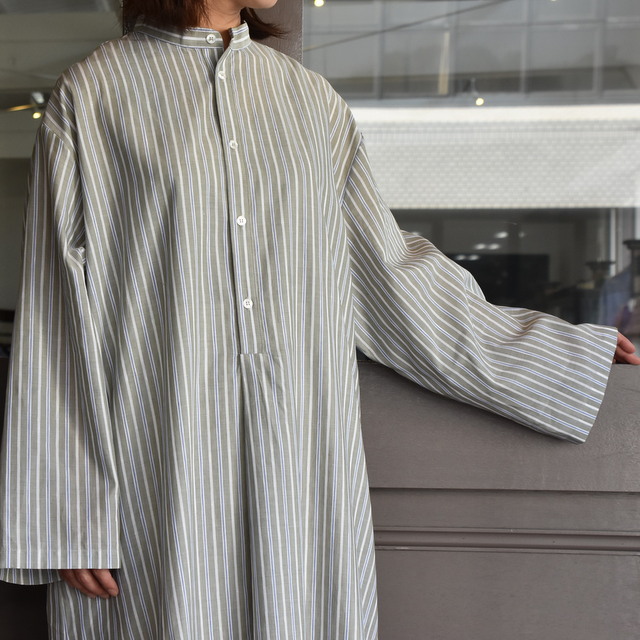【40%off sale】 CristaSeya(クリスタセヤ)/ STRIPED MAXI SHIRT DRESS(5)