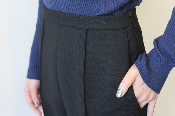 【30%OFF SALE】YLÉVE(イレーヴ) 【19AW】WOOL DOUBLE CLOTH TROUSER_168-9240050【K】(5)