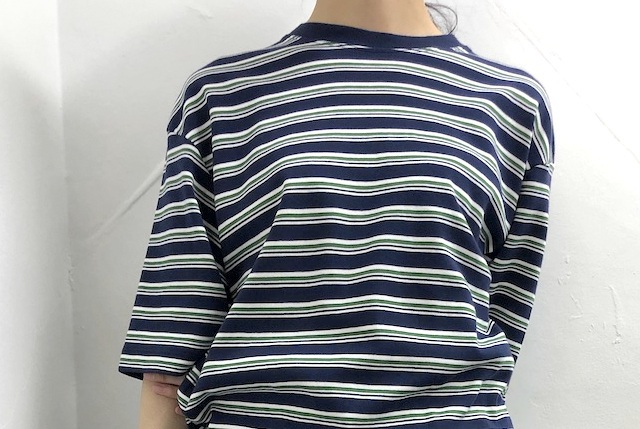 LENO&Co.(リノアンドコー) /【20SS】MULTI BORDER BIG T-SHIRT_H2001-CS004【K】(5)
