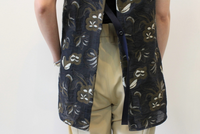 【30% off sale】YOKE(ヨーク)【20SS】BACK SLIT JACQUARD TOPS_YKL20SS0009BL-K【K】(5)