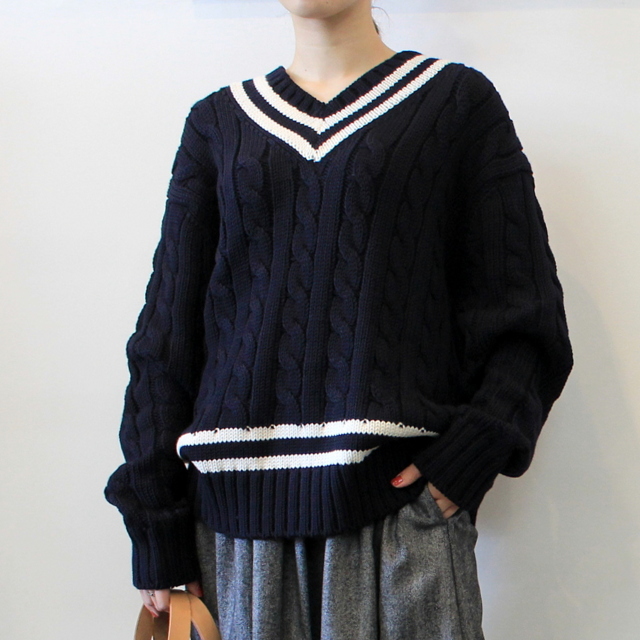 LENO&Co.(リノアンドコー) 【20AW】TILDEN KNIT SWEATER(2色展開)_H2002K002【K】(5)