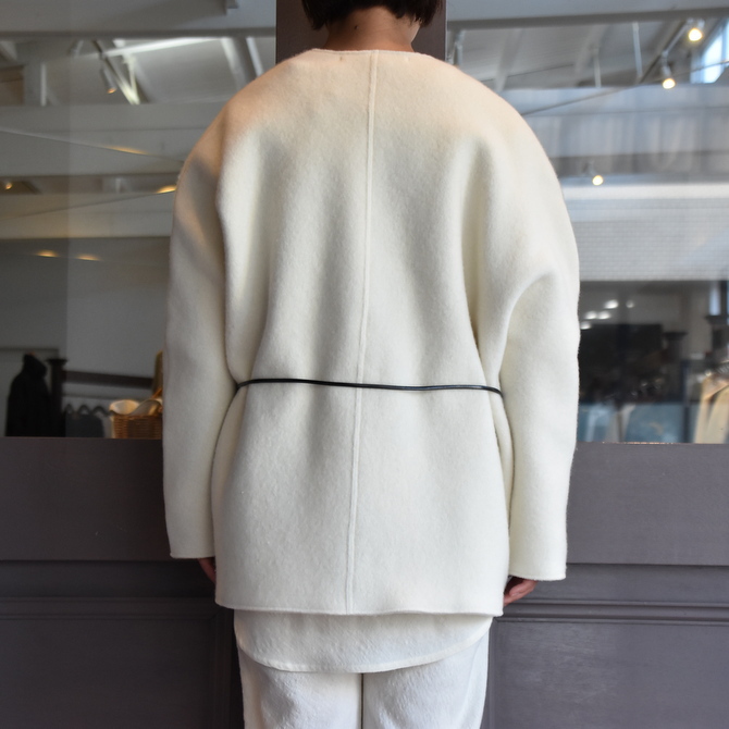 TENNE HANDCRAFTED MODERN(テン ハンドクラフテッドモダン) NO COLLAR KNIT JACKET (2色展開)#003JK(5)