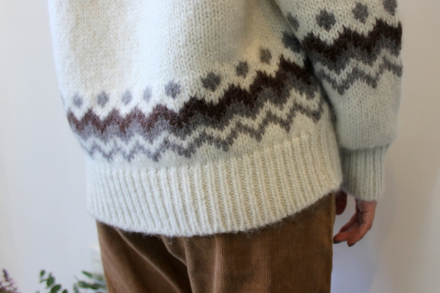 BATONER(バトナー)【20AW】women MOHAIR NORDIC CREW NECK(2色展開)_BN-20FL-054【K】(5)