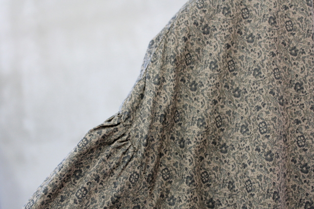 TOUJOURS(トゥジュー)【20AW】Classic Floral Print Gathered Dress_MM33FD01【K】(5)