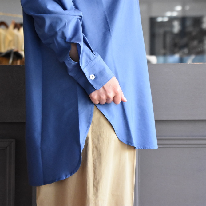 CristaSeya(クリスタセヤ)/ SILK AND COTTON MAO SHIRT #08DA-SC-BL(5)