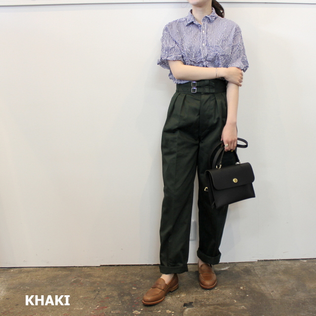 LENO&Co.(リノアンドコー) 【21SS】DOUBLE BELTED GURKHA TROUSERS(3色展開)_L2101PT001【K】(5)