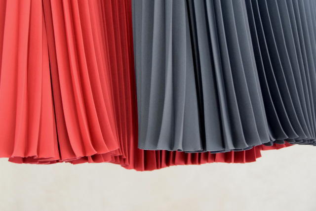 Graphpaper(グラフペーパー)【21AW】Satin Pleats Skirt(2色展開)_GL213-40129【K】(5)
