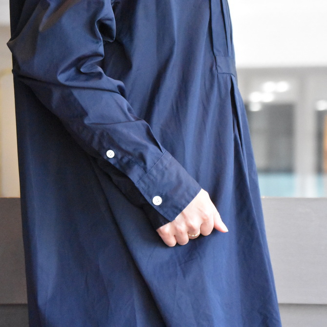 TOUJOURS(トゥジュー) Back Button Tucked bosom Long Shirt #MM35AS04(5)