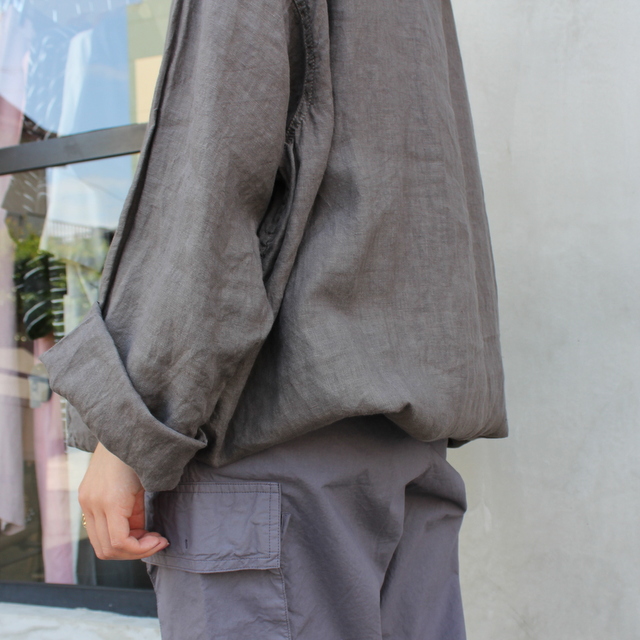 y22SSzARMEN(ƒA[ƒƒ“) LINEN PLAIN CREW NECK PULLOVER#NAM2211LP(5)