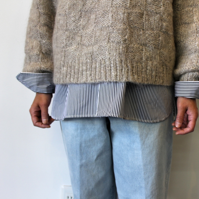 YLÉVE(C[) KID MOHAIR HAND KNIT P/O #168-2260058(5)