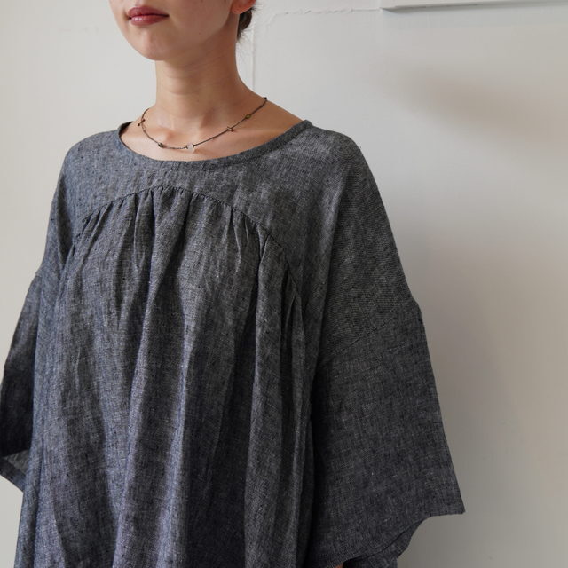 Worker's Nobility(ワーカーズ ノビリティ) VネックチュニックOP #PAINTERSHIRTS(5)