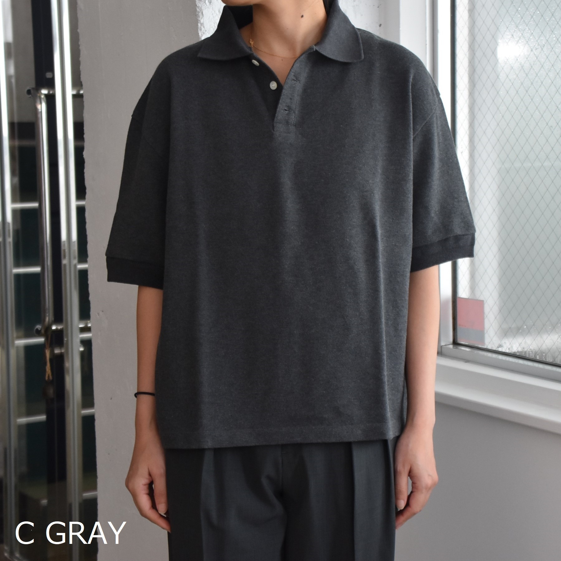 THE SHINZONE(ザ シンゾーン) / WIDE POLO SHIRT【2色展開】 #25MMSCU09-AA(5)