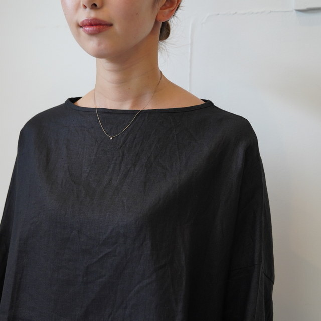 TRAVAIL MANUEL(トラバイユマニュアル) タイディリネンボートネックTブラウス #3010-51(5)