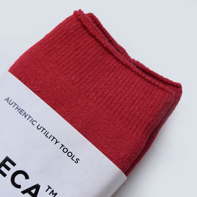 YAECA(ヤエカ) COTTON ソックス (WHITE / RED / NAVY)(6)