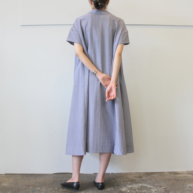 【40%OFF SALE】ÉCOLE DE CURIOSITÉS(エコールドキュリオジテ)COTTON SEERSUCKER DRESS_DAISY【K】(6)
